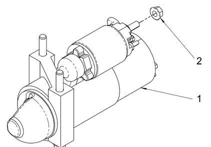 Engine Group - Starter Diagram and Parts List for 076160-05  Briggs and Stratton Generator